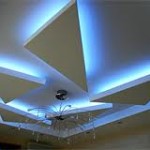 Монтаж светильников на натяжной потолок